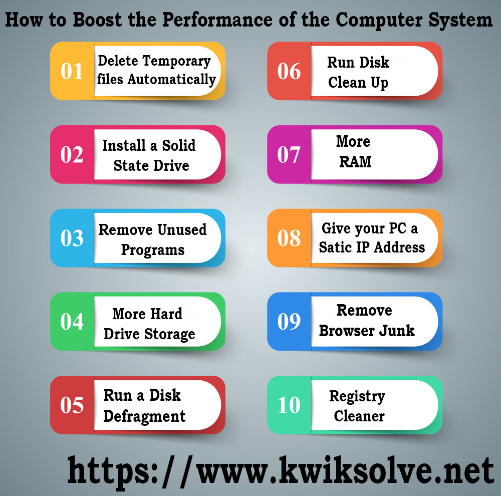 Infographic design. List of 10 items.